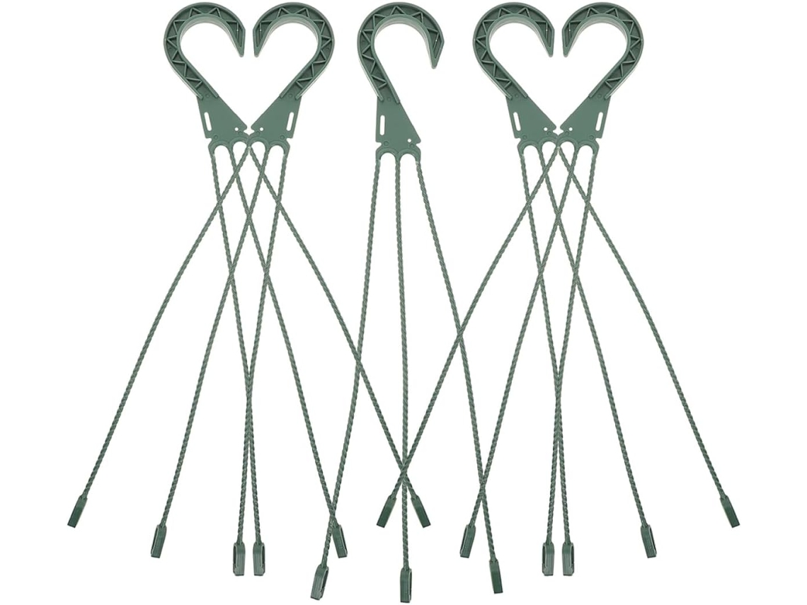 Inoomp Kit de 5 Peças para Vaso de Orquídeas Suspenso, Ganchos de Jardim e Suportes para Lanternas, Ganchos para CHABERLU