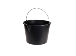 Cubo Negro Pico Asa Metal 20 L IPAE-PROGARDEN