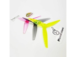 Cinza 2 Pares 2 Pares Hqprop Pizzacutters 5037 Hélice de 3 Pás de 5,0 X 3,7 Polegadas em Policarbonato para Drones Rc Fpv Racing MDUG