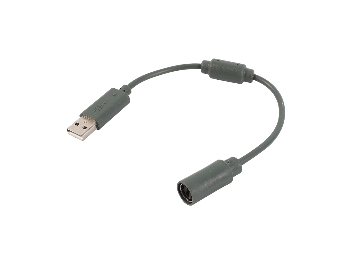 Adaptador De Conexão Usb Para Controlador Com Fio Substituto Cabo Xbox 360 Cinza