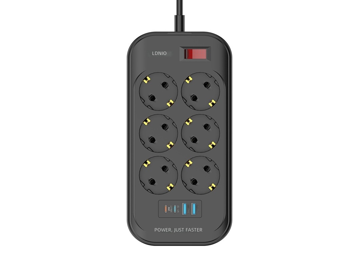 Ldnio Extensão USB, Carregamento Rápido, Padrão Europeu/americano/britânico CHABERLU