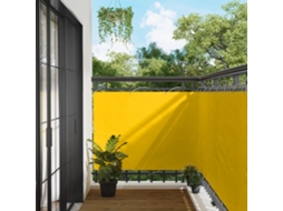 Vidaxl Tela De Varanda 110 X 400 Cm Tecido Oxford Retangular Amarelo