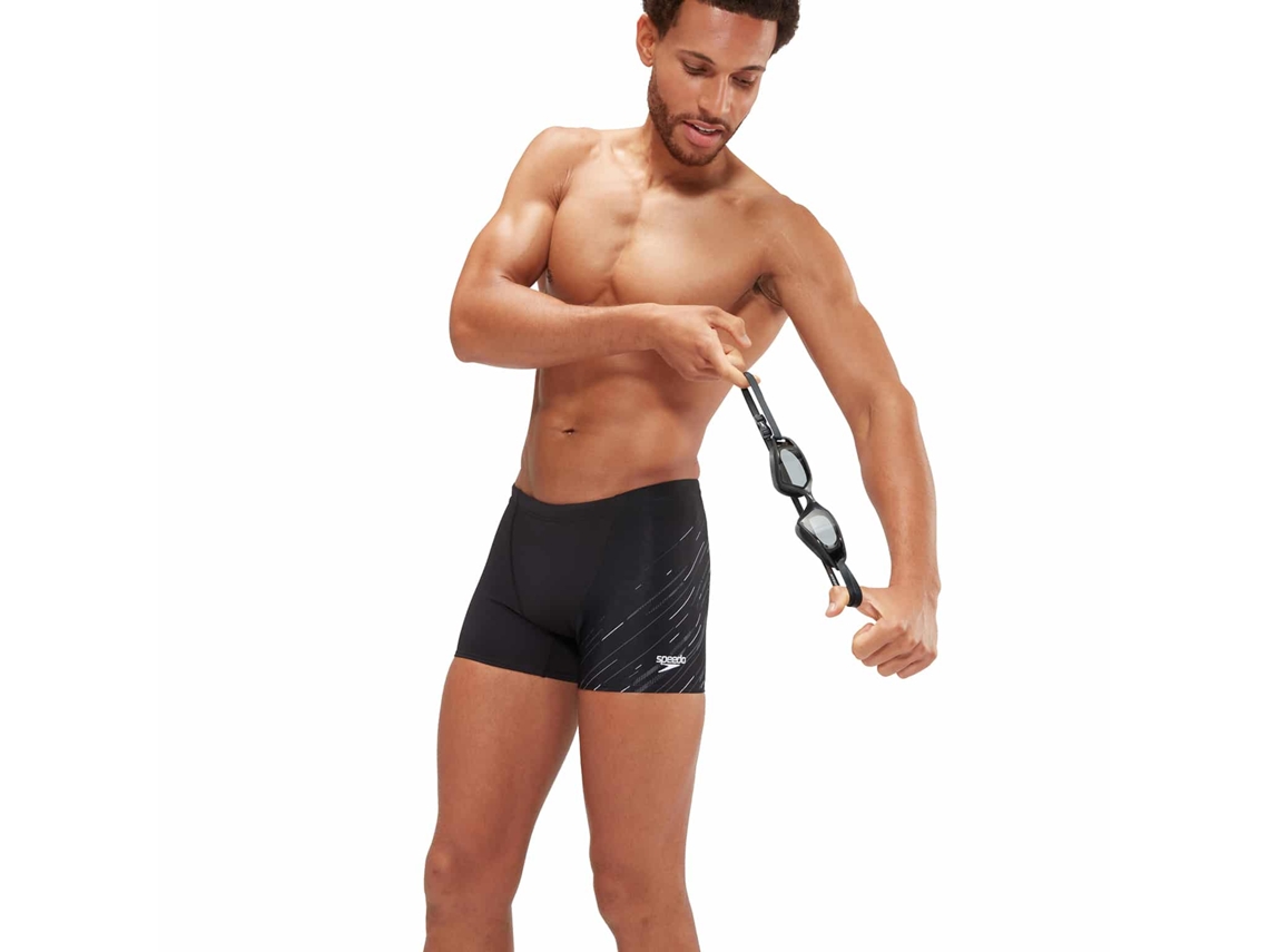 Mens Hyper Boom V Cut Aquashort Black / Usa Charcoal / White Speedo