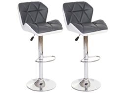 Conjunto de 4 Cadeiras de Sala de Jantar Cozinha de Design Contemporâneo Cinza CDS021618 MOBIKASA