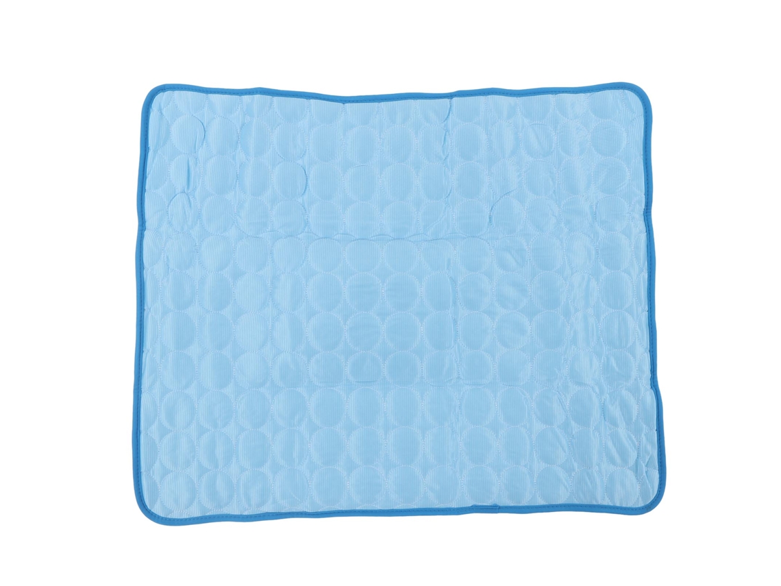 Tapete Refrescante, para Cães e Gatos, Autorefrescante, Respirável, Dobrável, Tamanho G, Azul AQUAFORGE