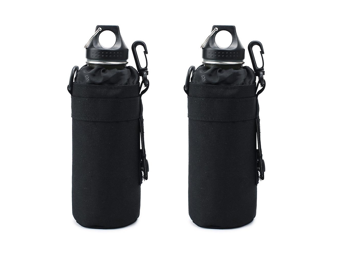 Porta Garrafas Para Mochila, Prático Para Guardar Garrafas De Água, Preto Brilvibera