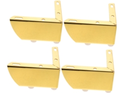 Conjunto De 4 Pés Mesa Em Ferro Dourado, Altamente Resistentes E Fáceis De Limpar, Ideais Para Armários