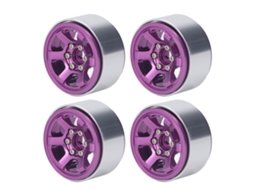 Conjunto De 4 Navegadores Laxiscreed De 1,9 Polegadas Em Alumínio Roxo Para Bicicletas
