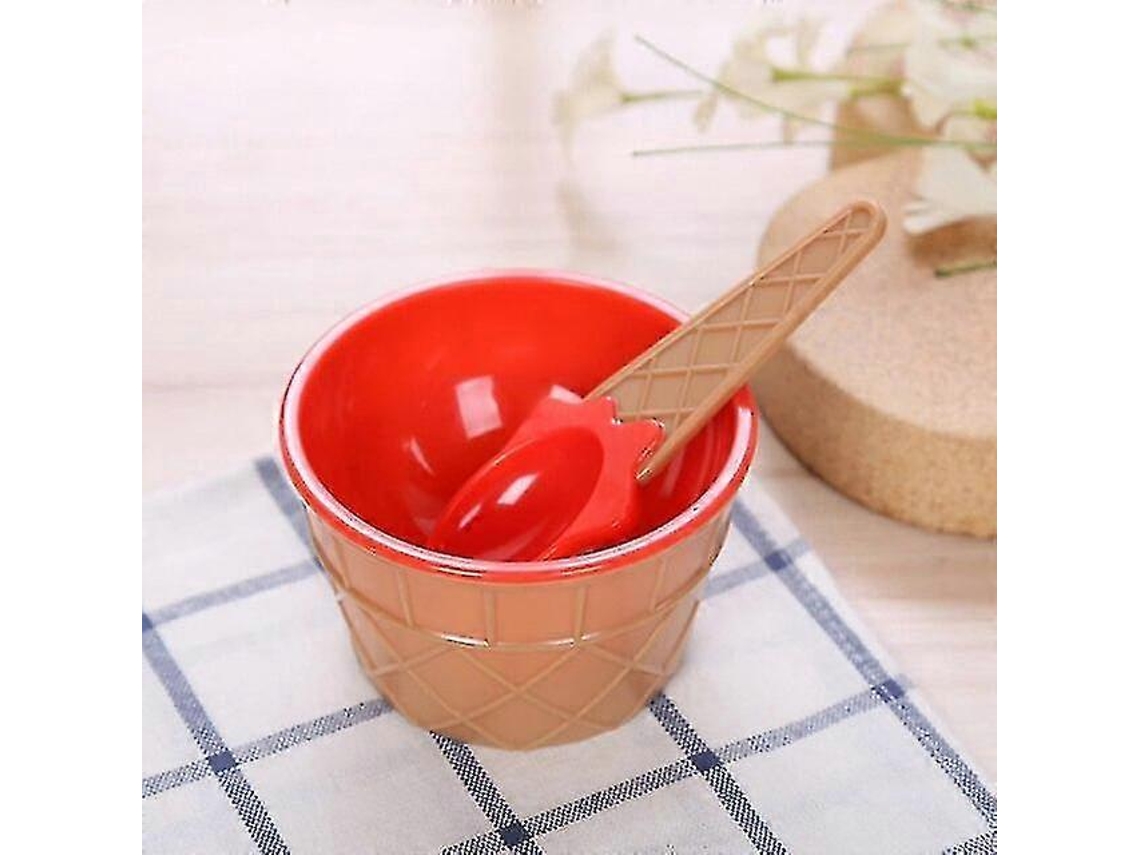 1un Conjunto De Talheres Para Tigelas De Sorvete, Sobremesas, Recipiente De Alimentos, Prato De Frutas
