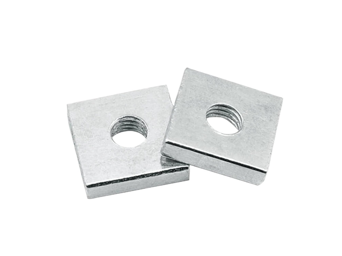 5 Peças ~ 50 Porcas Finas Quadradas De Aço Carbono Revestidas M2 M3 M4 M5 M6 M8 M6x14x14x3 10