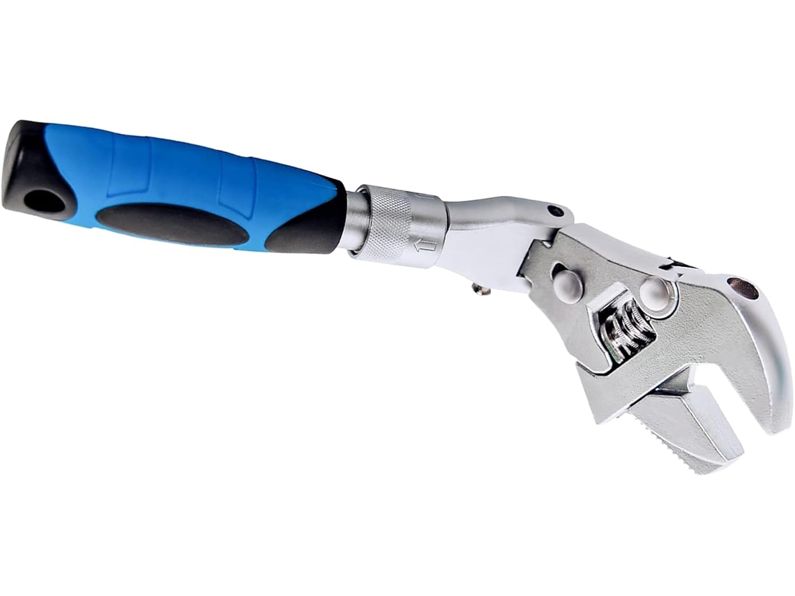 Chave Ajustável Flexhead 3 1 10 12 Polegadas Haste Extensão Retrátil Cabeça Giratória 180 Graus, Ideal
