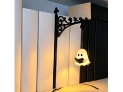 Lanterna de prateleira vintage com fantasmas, mini luz noturna de LED