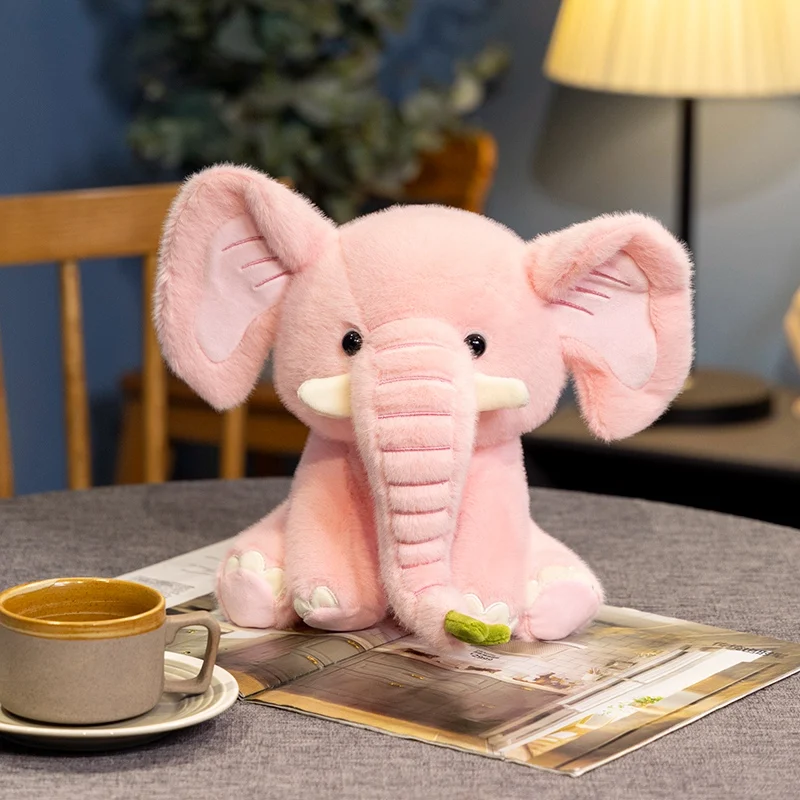 (rosa, Aprox. 25 Cm) Lindo Elefante De Pelúcia De Desenho Animado, Brinquedo De Pelúcia De Animal