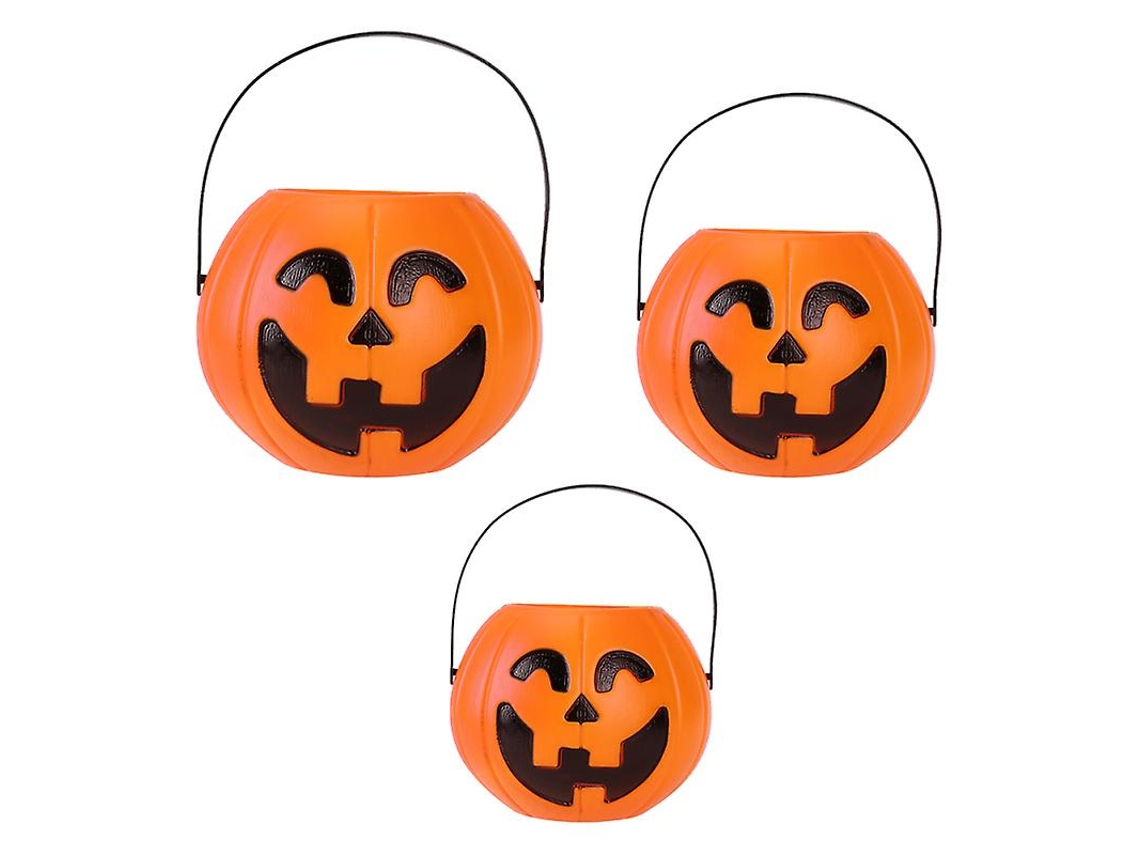3 Peças De Decoração De Balde De Halloween Allinless