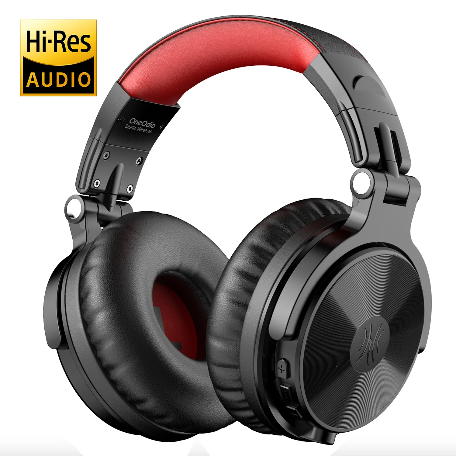 Fones De Ouvido Sem Fio Bluetooth 5.2 (preto E Vermelho), Fones De Ouvido Estéreo Supra-auriculares Com Super Graves.