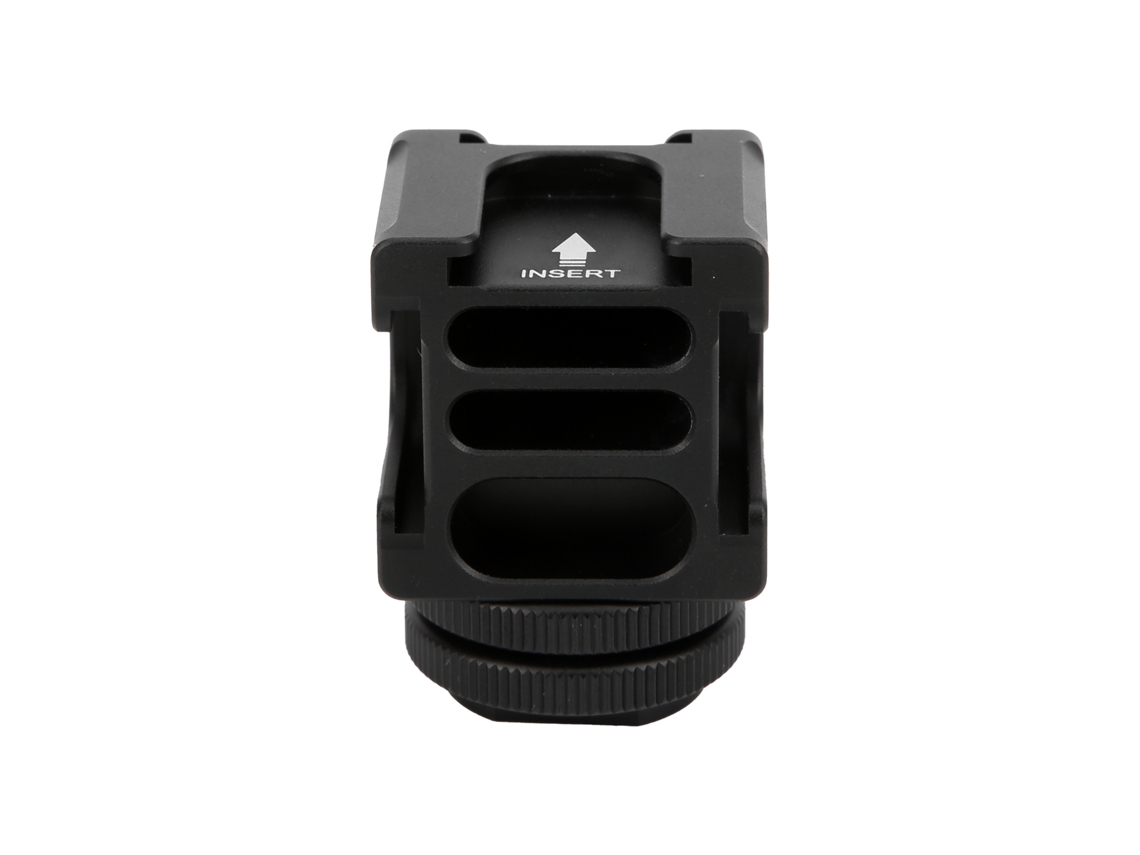 Adaptador De Placa De Zapata Fría Com 4 Montagens Fs-04 Para Microfone E Lanterna