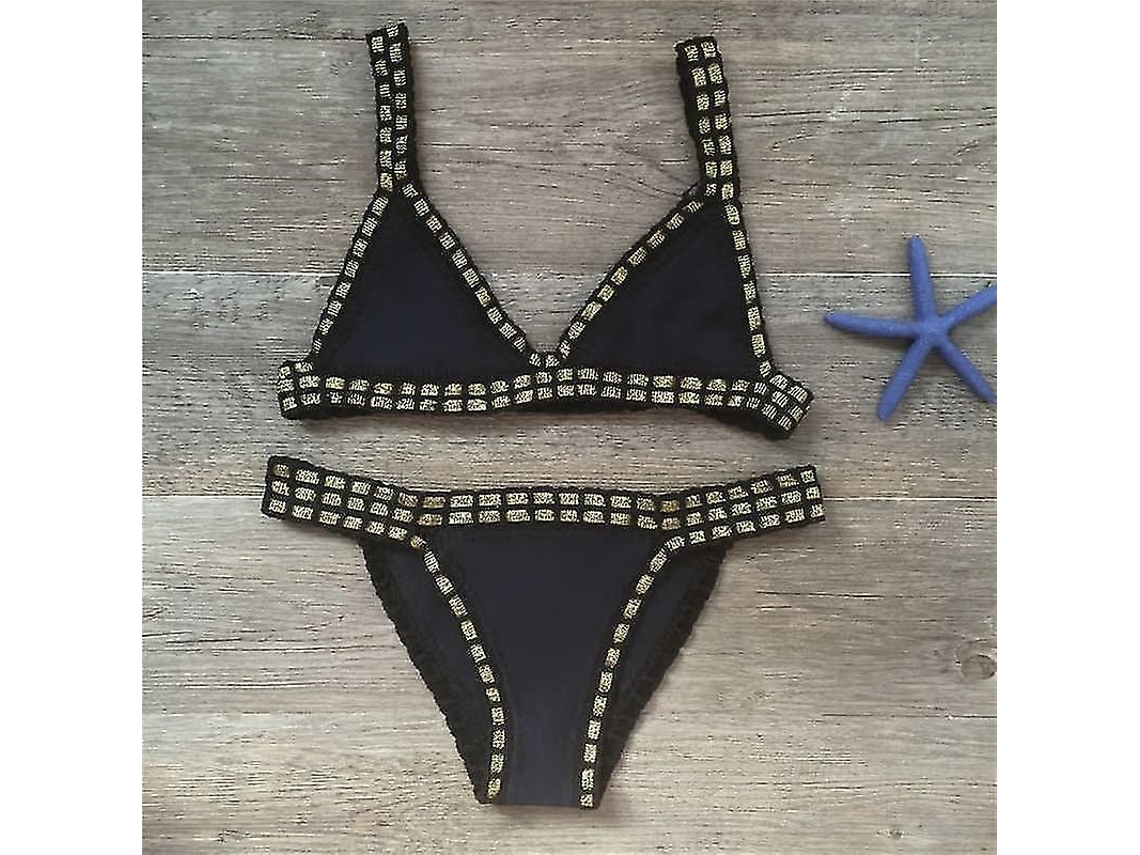 BIQUÍNI Crochet para Mulher, Sexy, Sem Enchimento, Tamanho Normal | MARCA