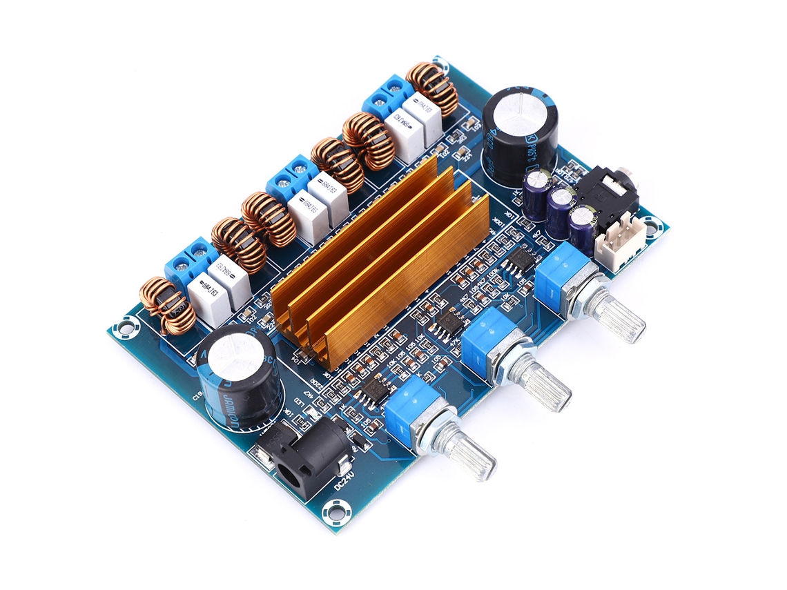 Laxiscreed Amplificador Digital 2.1 Tpa3116 De Alta Fidelidade E Potência Para Subwoofer