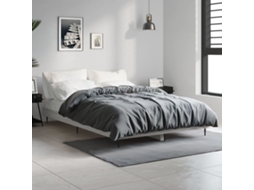 Vidaxl Estrutura Cama 120x190 Cm Derivados De Madeira Cinzento Sonoma