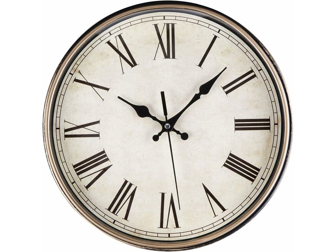 Relógio De Parede Silencioso Moderno 30cm Com Números Romanos, Funciona Com Bateria, Relógio De Parede Vintage Para Quarto, Casa, Cozinha, Escritório,