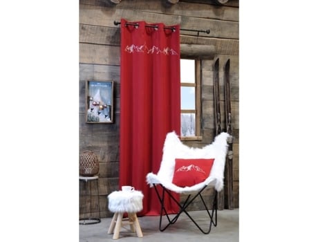 Cortina 135 X 260 Cm Charvin Rouge STOF