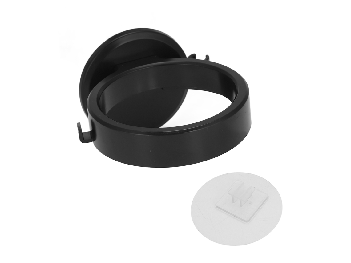 Suporte De Parede Para Secador Cabelo, Autoadesivo, Economiza Espaço, Preto.