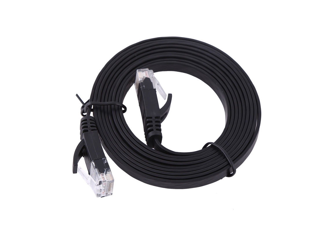 Cabo Ethernet Plano Lan Utp Patch De Roteador Rj45 Cat6 1000m 1,8 Metros