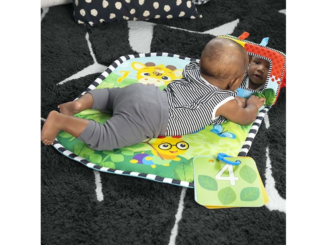 Tapete De Atividades Baby Einstein Para Bebês Discovery Garden Tapete Para Bebês Que Permite Que Eles Fiquem De Bruços E Espelho.