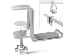 Suporte Universal Para Fones De Ouvido - Suporte De Mesa Dobrável Em Liga De Alumínio - Fixação Por Grampo -