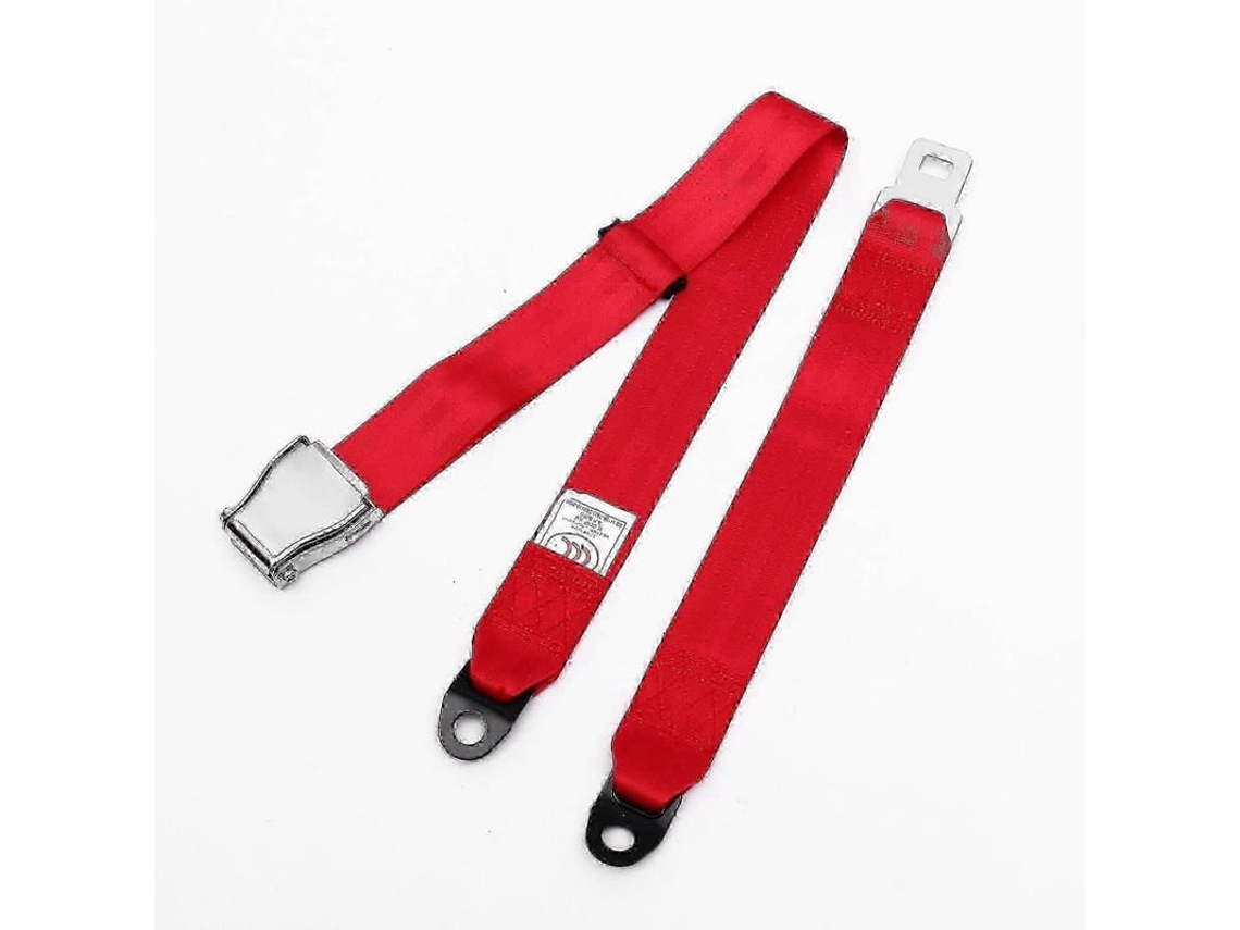 Cinto De Seguro De Dois Pontos Vermelho Para Veículos E Equipamentos De Diversão