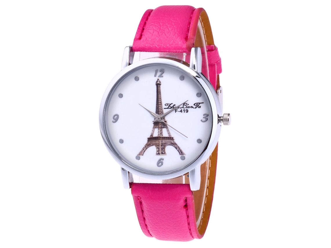 Reloj De Cuarzo Elegante Y Casual Para Hombres Regalo (rojo Rosa)