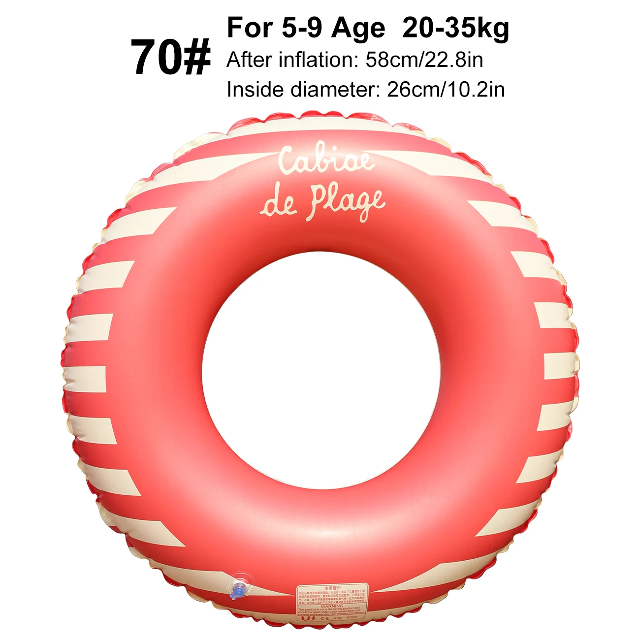 (vermelho, 70) Boia inflável para piscina, acessório para festa de praia de verão para adultos.
