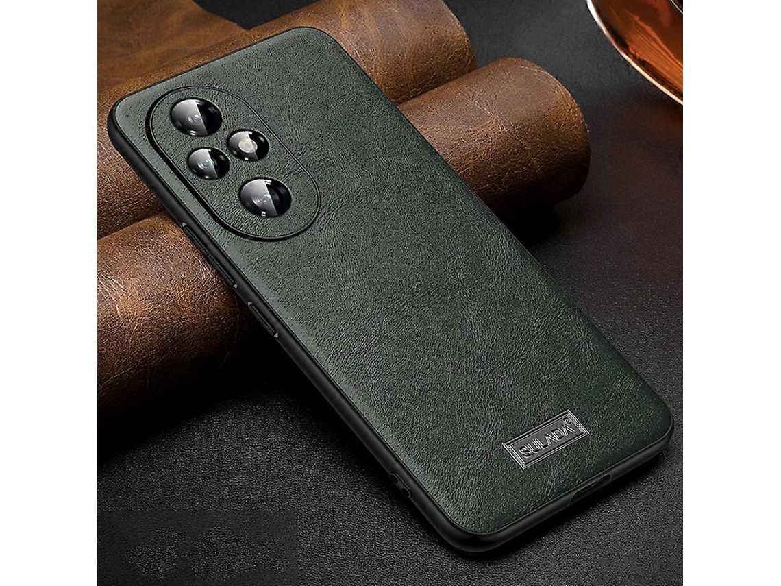Capa De Celular Sulada À Prova De Choque, Híbrida, Em Tpu E Couro, Feita À Mão, Para Honor 200 Pro