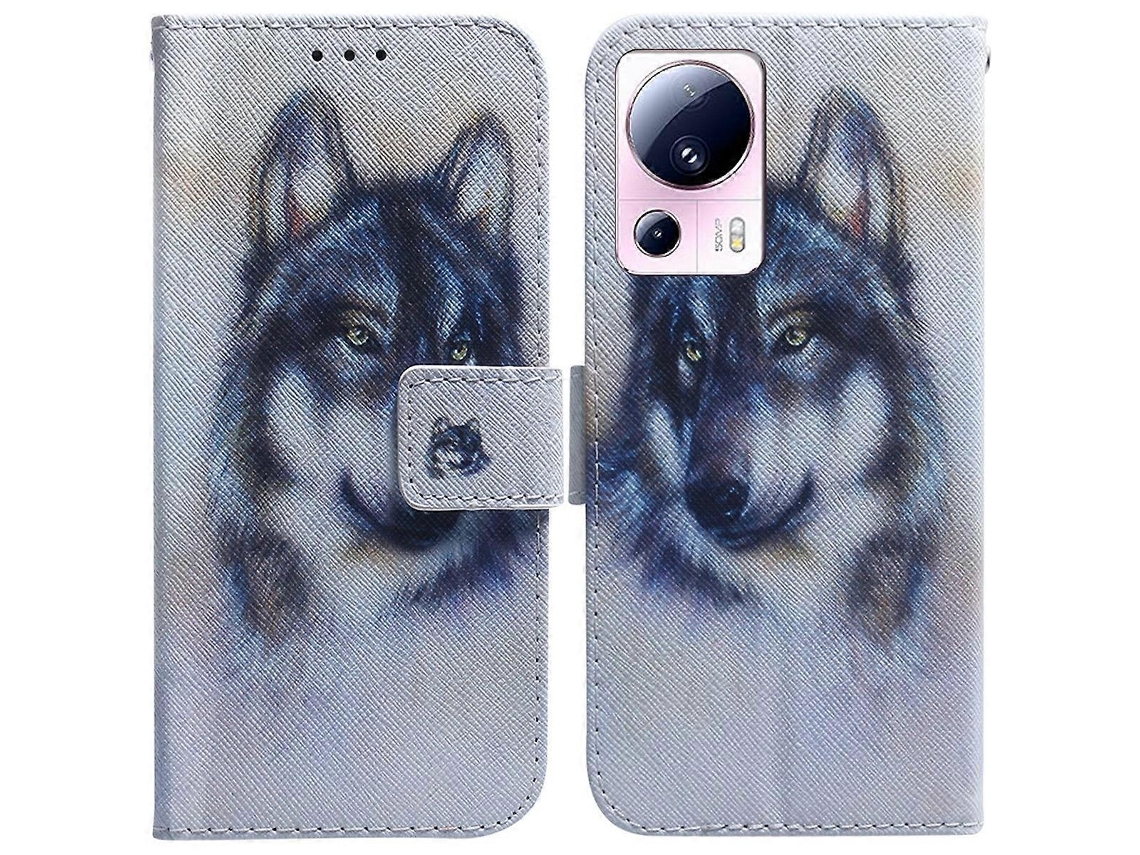 Capa De Celular Flip Em Couro Com Desenho Colorido Para Xiaomi 13 Lite / Civi 2