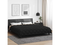 Vidaxl Edredom De Inverno 220 X 240 Cm 450 Gsm Preto E Taupe