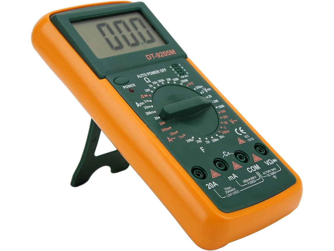 Multímetro Digital Dt‑9205m, Testador Portátil De Multímetro Digital Com Tela Lcd Grande Slowmoose