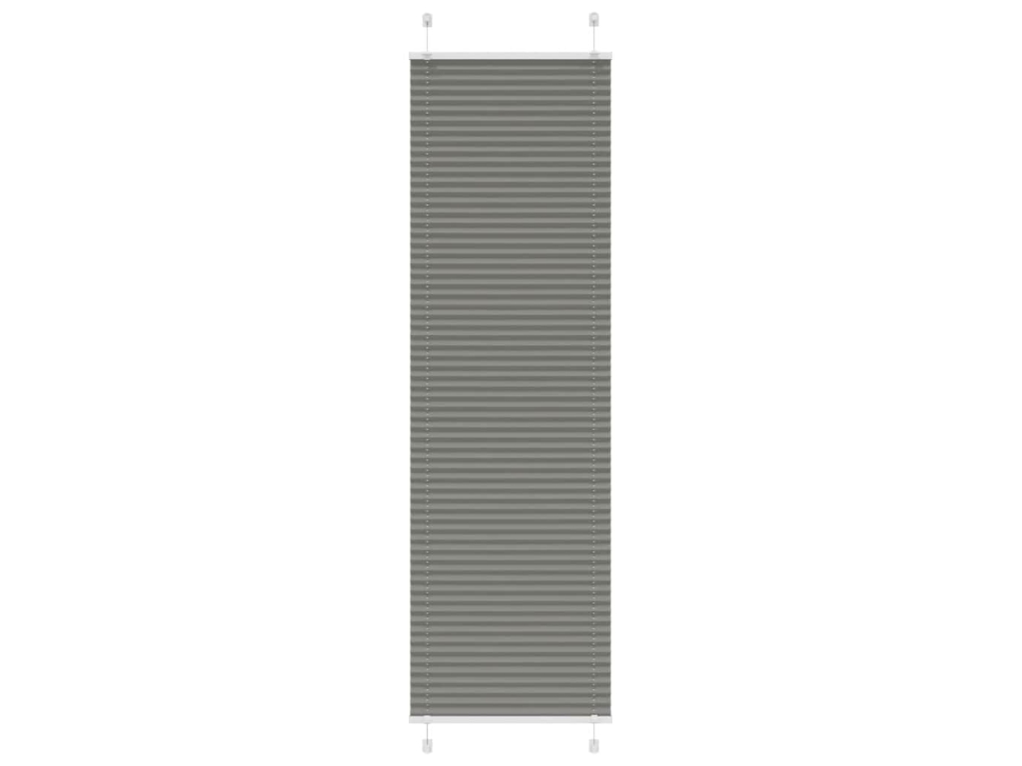 Vidaxl Antracite Plissada Cega 65x200 Cm Largura Tecido 64,4 Cm