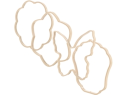 Armação Leque Tradicional Abs 4 Peças Padrões Antigos Decoração Casamento Bordados Resistente Desgaste GOKOCO