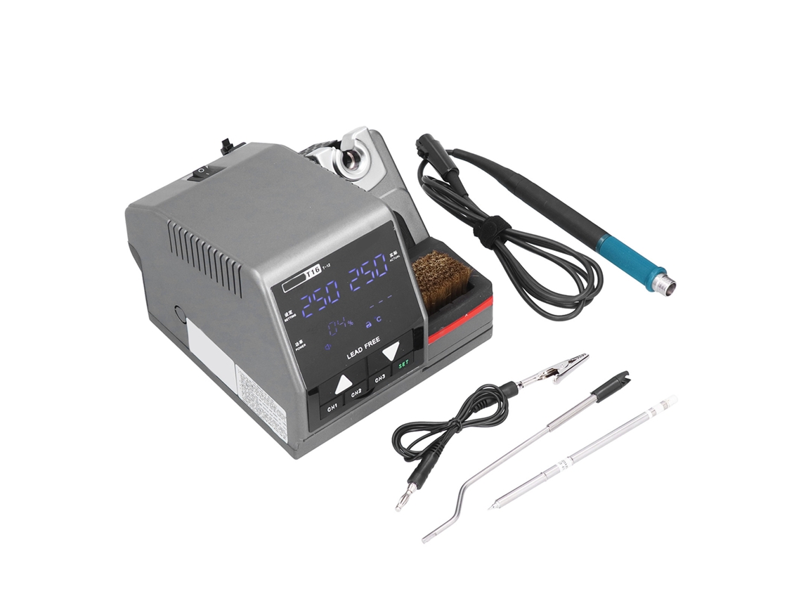 Laxiscreed Conjunto De Ferramentas De Soldar Com Temperatura Ajustável E Visor Digital 220v Eu
