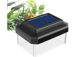 Luminárias solares de poste, luminárias solares modernas e à prova d'água para decoração externa, da marca Gokoco.