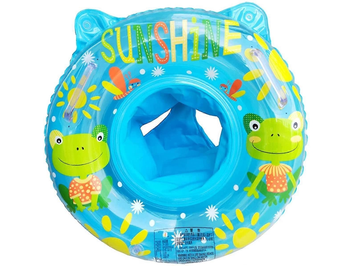 Boia Inflável para Bebês com Assento, 50 Cm Formato de Sapo, Crianças de 6 a 36 Meses AQUAFORGE