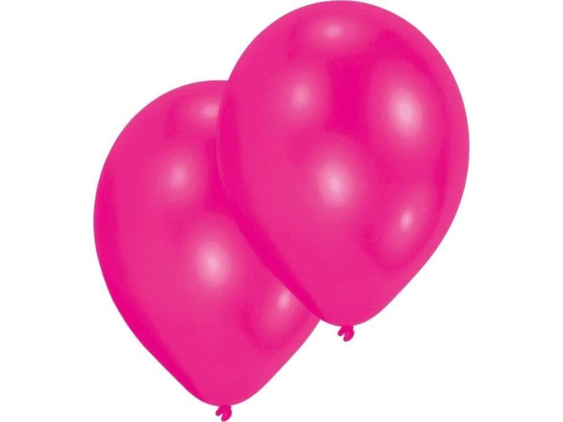 Conjunto de 50 Balões Rosa Fúcsia de 27 5 Cm