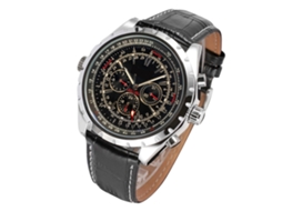 Aetheria relógio Masculino Automático Mecânico com Pulseira de Couro e Display de Data Calendário