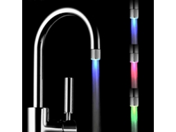 2 Pack Grifo Led Colorido com Controle de Temperatura 3 Cores, Filtro Econômico de Água para Cozinha e Banheiro Rc f03