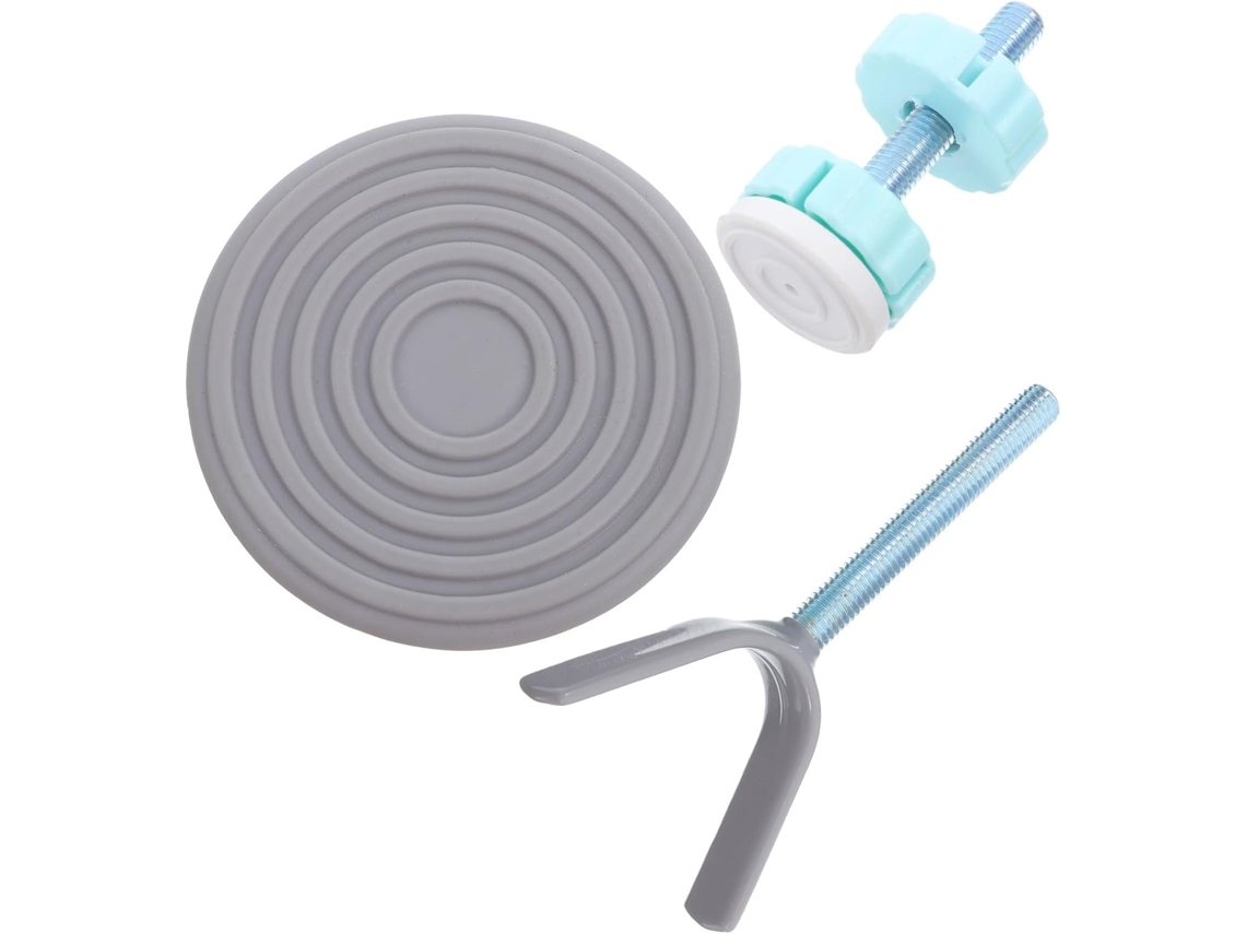 Kit De Substituição Da Haste Do Eixo Portão Com Parafusos Aço Ajustáveis E Protetores Parede Em Abs Para Escadas