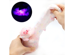 Brinquedo Diy Argila Cristal Fluffy 60ml Para Crianças: Argila Macia Fluorescente Colorida