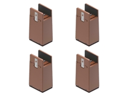 Elevadores De Pernas Para Móveis, Extensores De Pernas Ajustáveis ​​para Mesa De Centro, Mesa De Centro, Sofá Marrom 4 Peças Slowmoose
