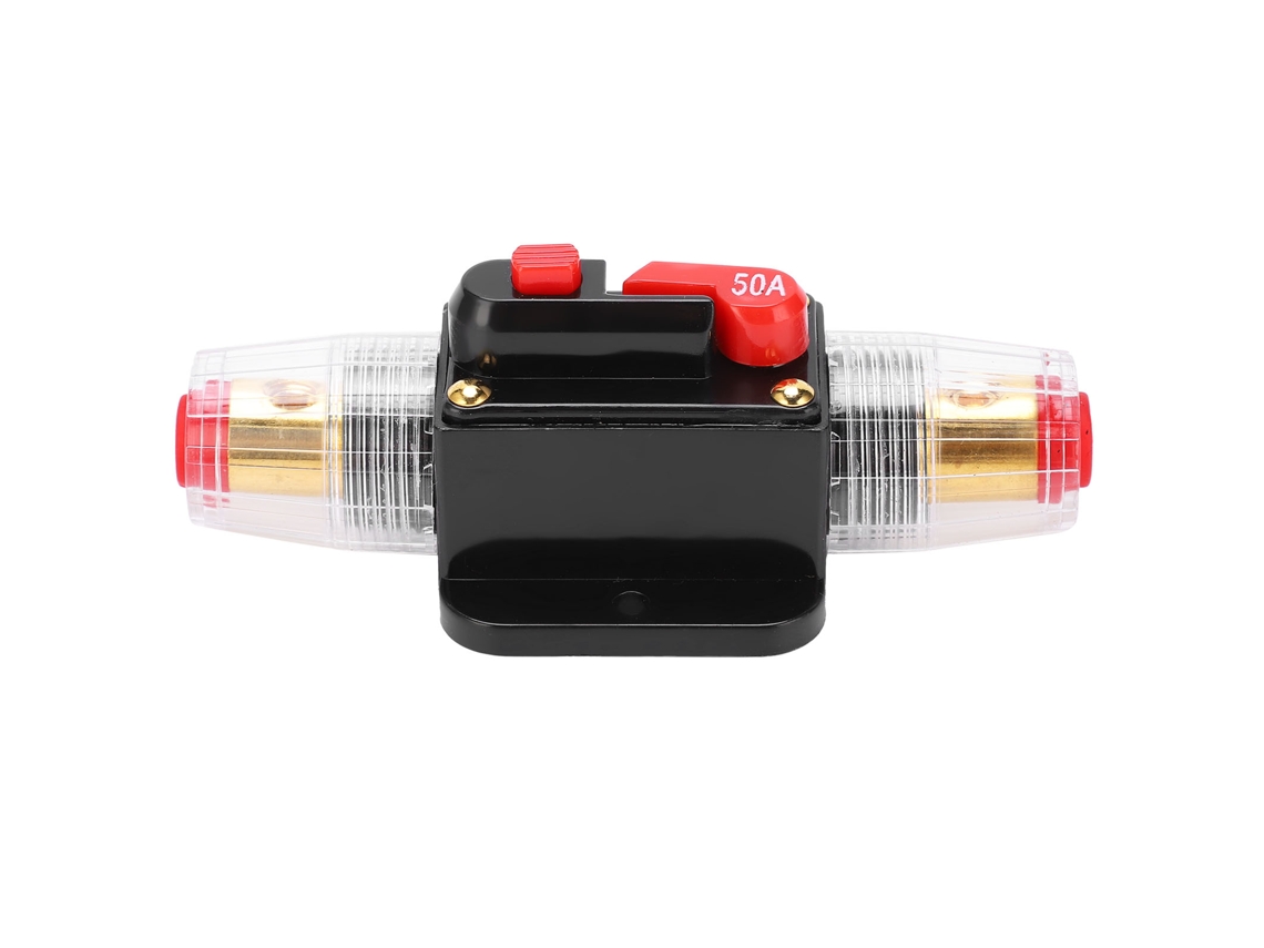 Disjuntor Resettable De Cobre Vermelho Para Sistema De Áudio Automotivo 50a Com Proteção Contra Sobrecarga