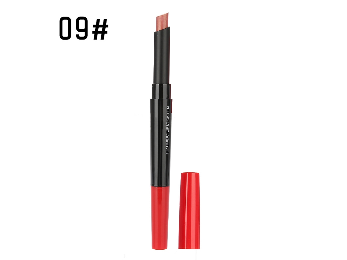 Labial Mate Hidratante 2 Em 1 Com Lápis De Labios E Brilho De Labios Ferramenta De Maquiagem 9