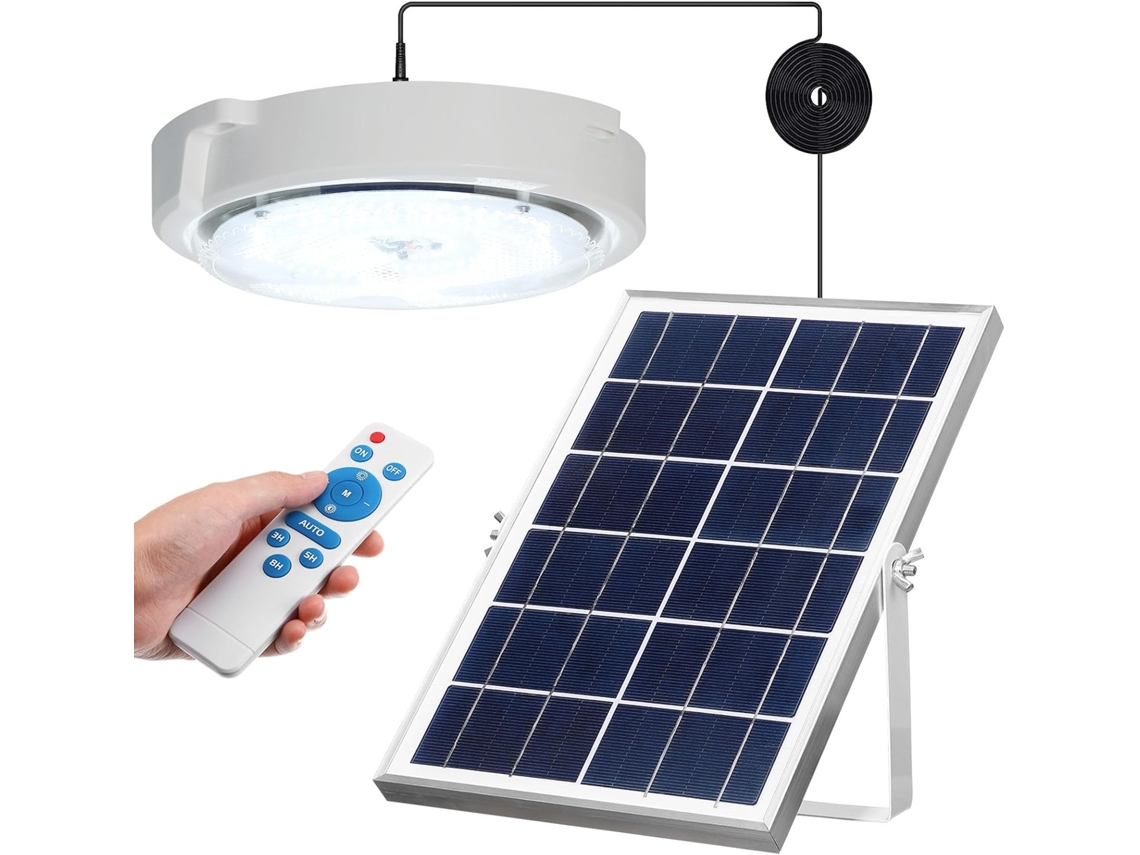 Luminária De Teto Solar Led De 100w E 6000mah Para Sala De Estar E Corredor.